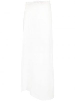 Асиметрична макси пола с дантела Ermanno Scervino бяло