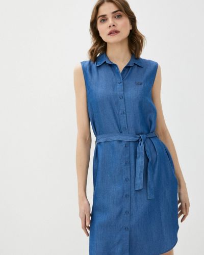 Джинсовое платье Lacoste синее