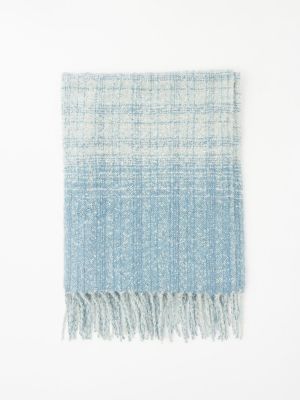 Bufanda con efecto degradado de tweed Sfera azul