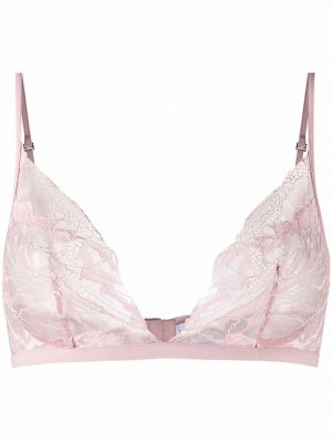 Blonder brodert trekant bh La Perla rosa