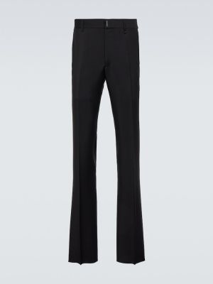 Mohérové vlněné kalhoty Givenchy černé