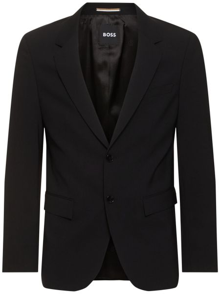 Yün blazer Boss siyah