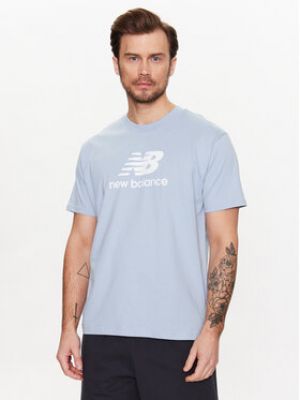 New Balance T-Shirt MT31541  Relaxed Fit - Modrá