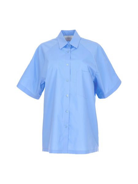 Hemd aus baumwoll Vicario Cinque blau