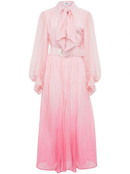 Μίντι φόρεμα Leo Lin ροζ