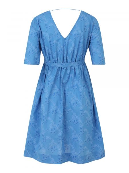 Košeľové šaty Mamalicious modrá
