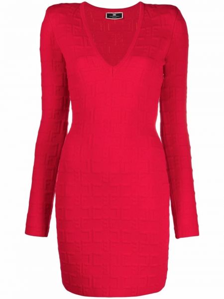 Mini vestido Elisabetta Franchi rojo
