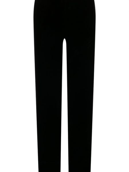 Шелковые брюки из вискозы TotÊme черные