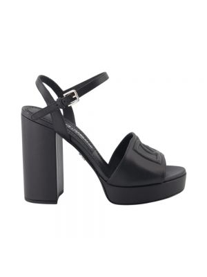 Sandały na platformie Dolce And Gabbana czarne