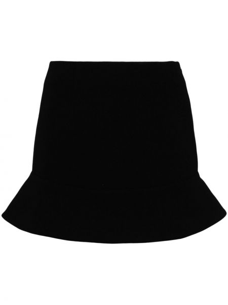 Cu peplum fustă mini tricotate Kimhēkim negru
