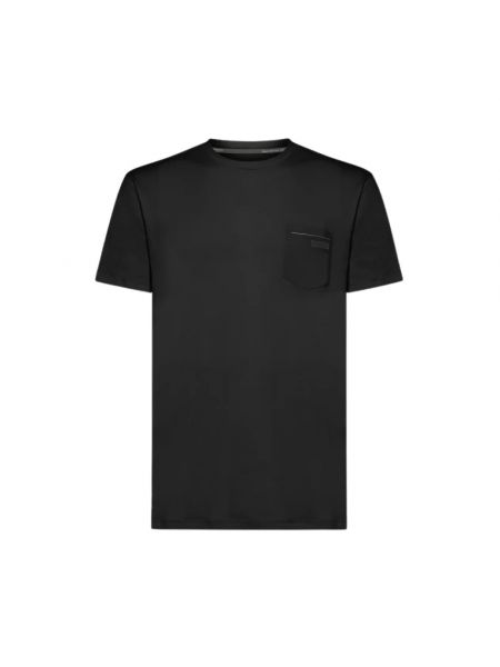 T-shirt mit rundem ausschnitt mit taschen Rrd schwarz
