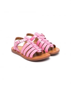 Sandali con punta aperta Pom D'api rosa