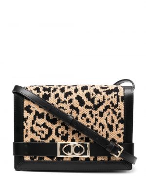 Чанта за ръка с леопардов принт Just Cavalli