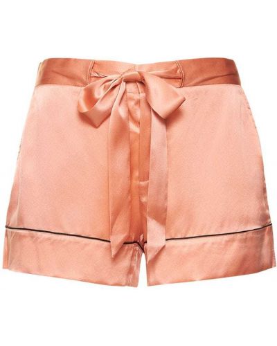 Svilene satenaste kratke hlače Kiki De Montparnasse roza