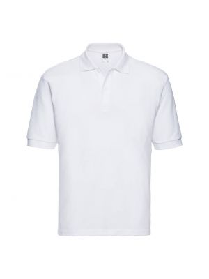 Tricou polo Russell alb