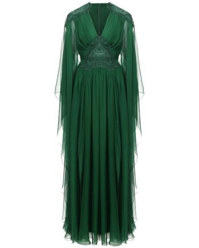 Шелковое платье Zuhair Murad - Зеленый