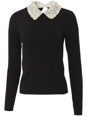 Volneni pulover Carolina Herrera črna