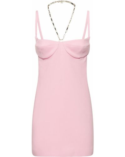 Mini šaty The Attico růžové