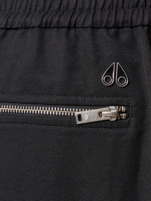 „cargo“ stiliaus kelnės Moose Knuckles juoda