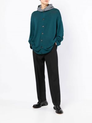 Raštuotas džemperis su gobtuvu Onefifteen žalia