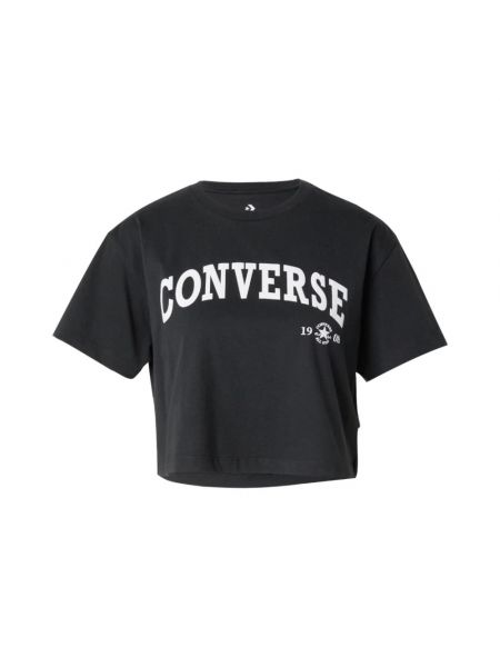 T-shirt mit print Converse schwarz