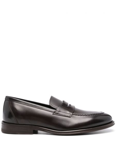 Δερμάτινα loafers Henderson Baracco καφέ