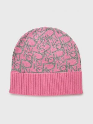 Шерстяная шапка Pinko розовая