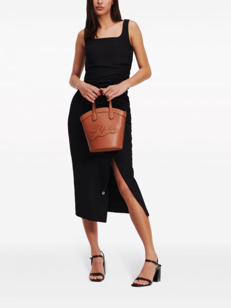 Sukienka midi Karl Lagerfeld czarna