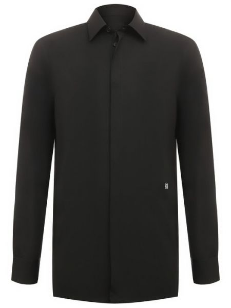 Черная хлопковая рубашка Givenchy