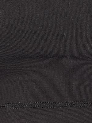Crop top din jerseu Wardrobe.nyc negru