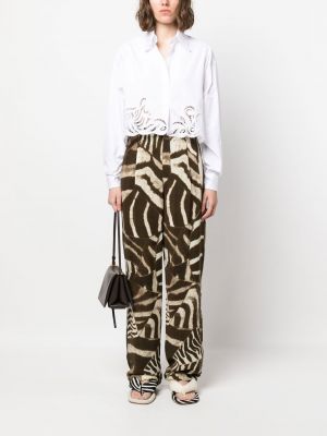 Kalhoty s potiskem se zebřím vzorem Ralph Lauren Collection