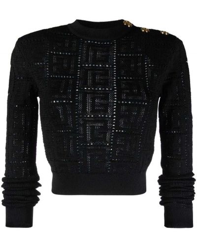 Lang genser Balmain svart