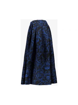 Falda midi de tejido jacquard Comme Des Garçons azul