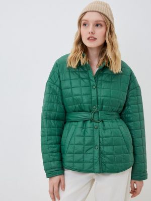 Утепленная демисезонная куртка Concept Club зеленая