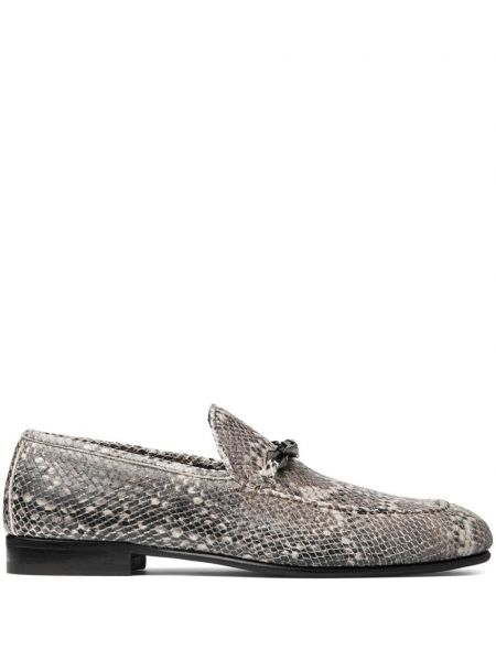 Δερμάτινα loafers Jimmy Choo γκρι