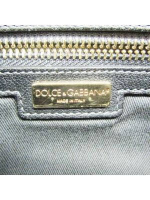Kopertówka z futerkiem Dolce & Gabbana Pre-owned niebieska