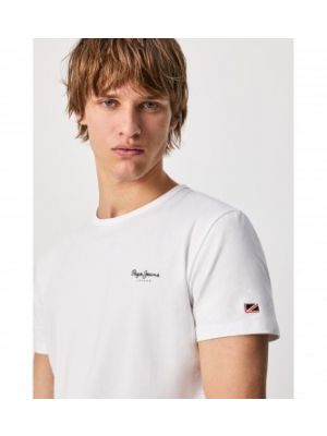 T-shirt slim Pepe Jeans blanc