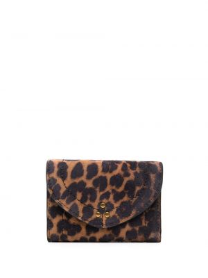 Leopardí semišová peněženka s potiskem Jérôme Dreyfuss