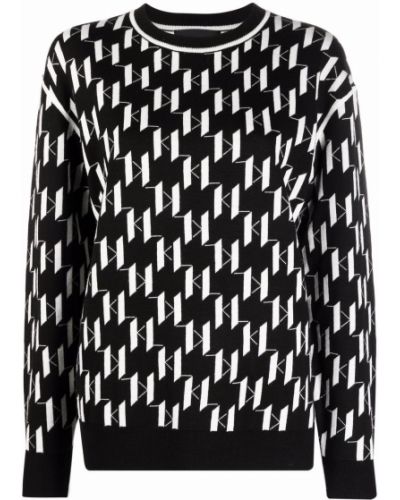 Jersey de punto de tela jersey Karl Lagerfeld negro