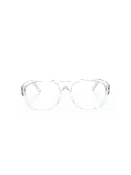 Okulary korekcyjne z kryształkami Moscot białe