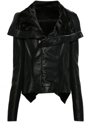 Kožená bunda Rick Owens černá