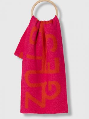 Шерстяной шарф Gestuz розовый