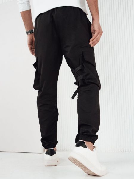„cargo“ stiliaus kelnės Dstreet juoda