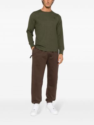 Bavlněný svetr s výšivkou Nike zelený