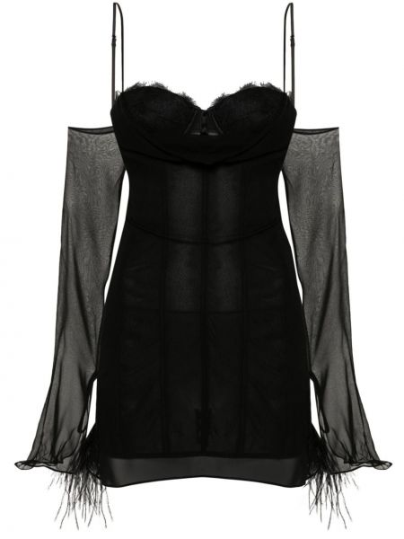 Czarna sukienka koktajlowa Retrofete