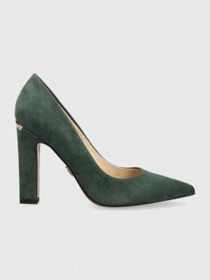 Pantofi din piele Baldowski verde