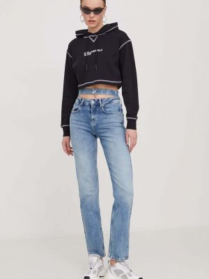 Bluza z kapturem Karl Lagerfeld Jeans czarna