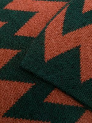 Echarpe en tricot à imprimé Lardini vert