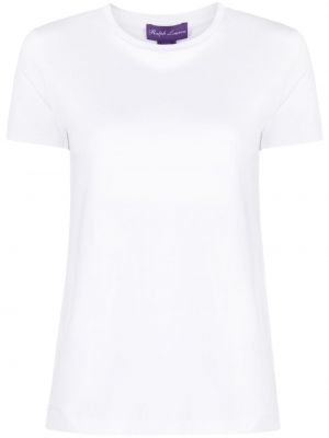 T-shirt con scollo tondo Ralph Lauren Collection bianco