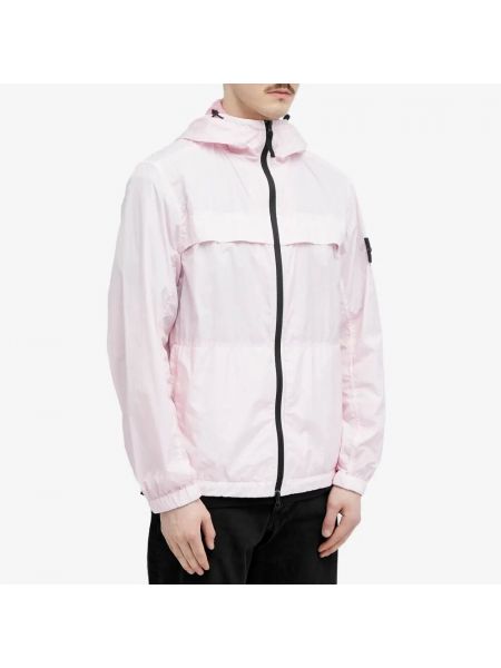 Куртка с капюшоном Stone Island розовая